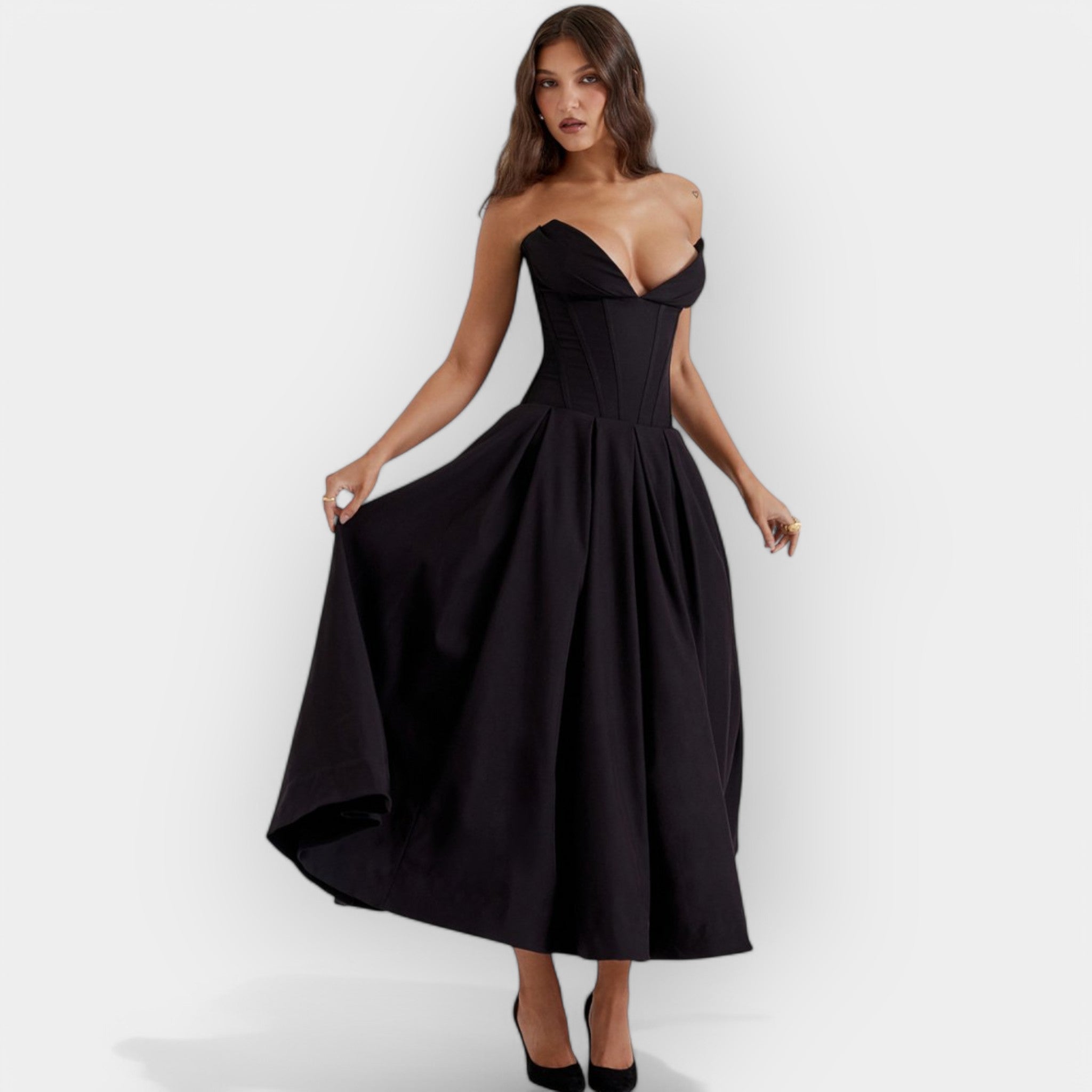 ÉLÉONORE | Robe Longue Princesse Taille Haute