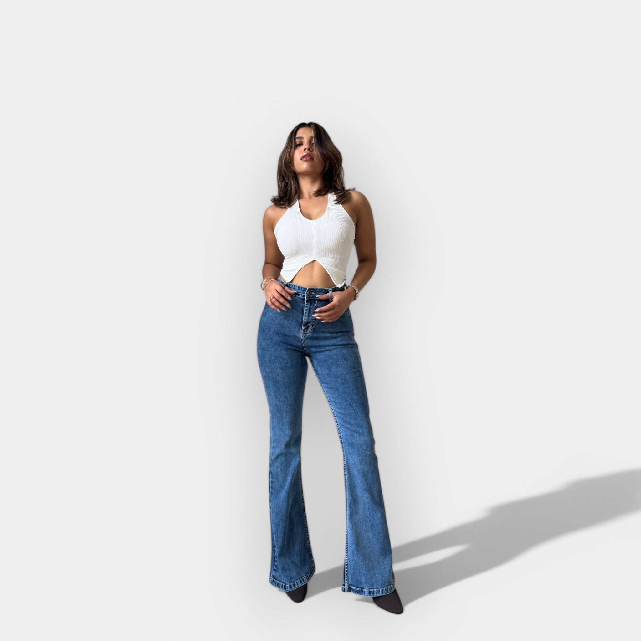 EMILIE | Jeans Bootcut Taille Ultra Haute