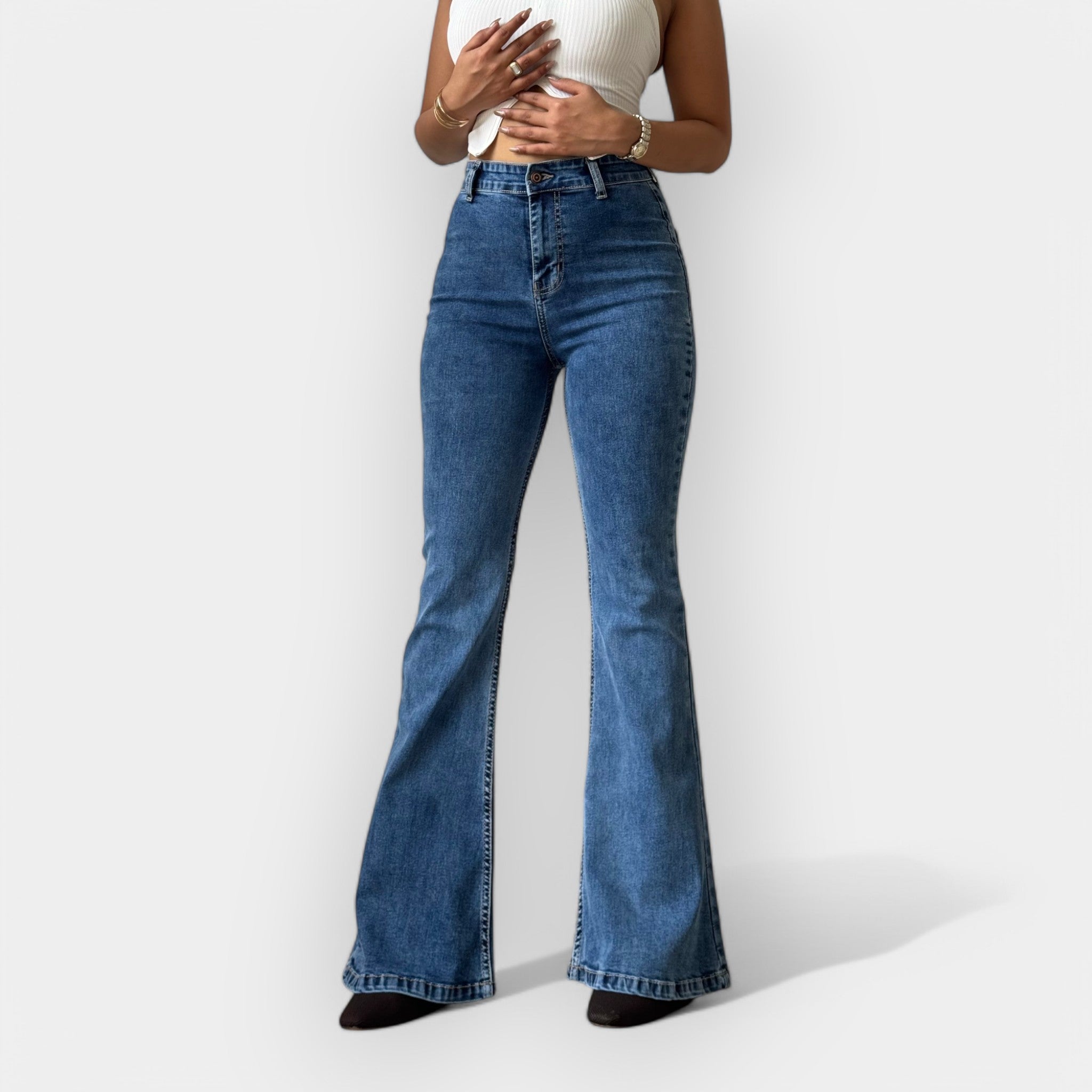 EMILIE | Jeans Bootcut Taille Ultra Haute