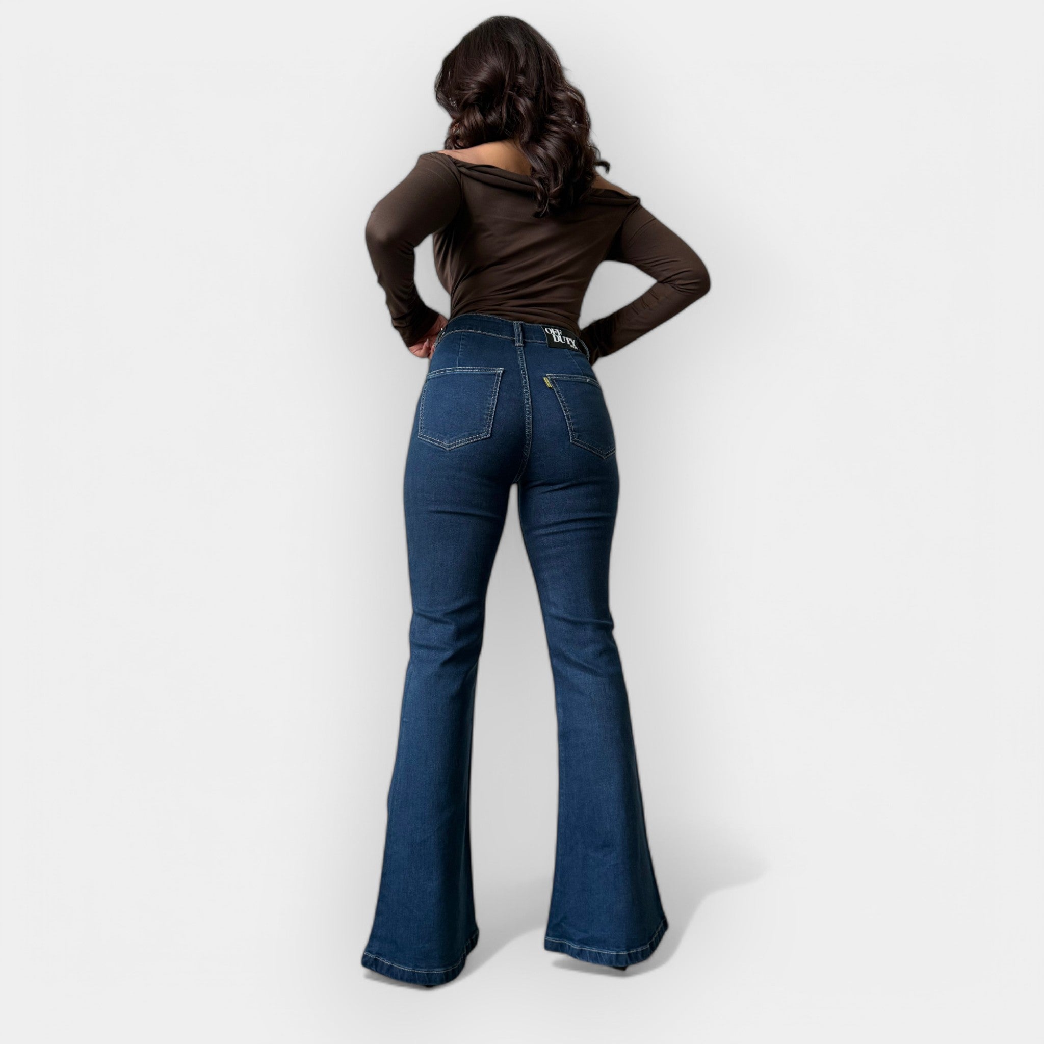 CHARLOTTE | Jean Bootcut Bleu Foncé