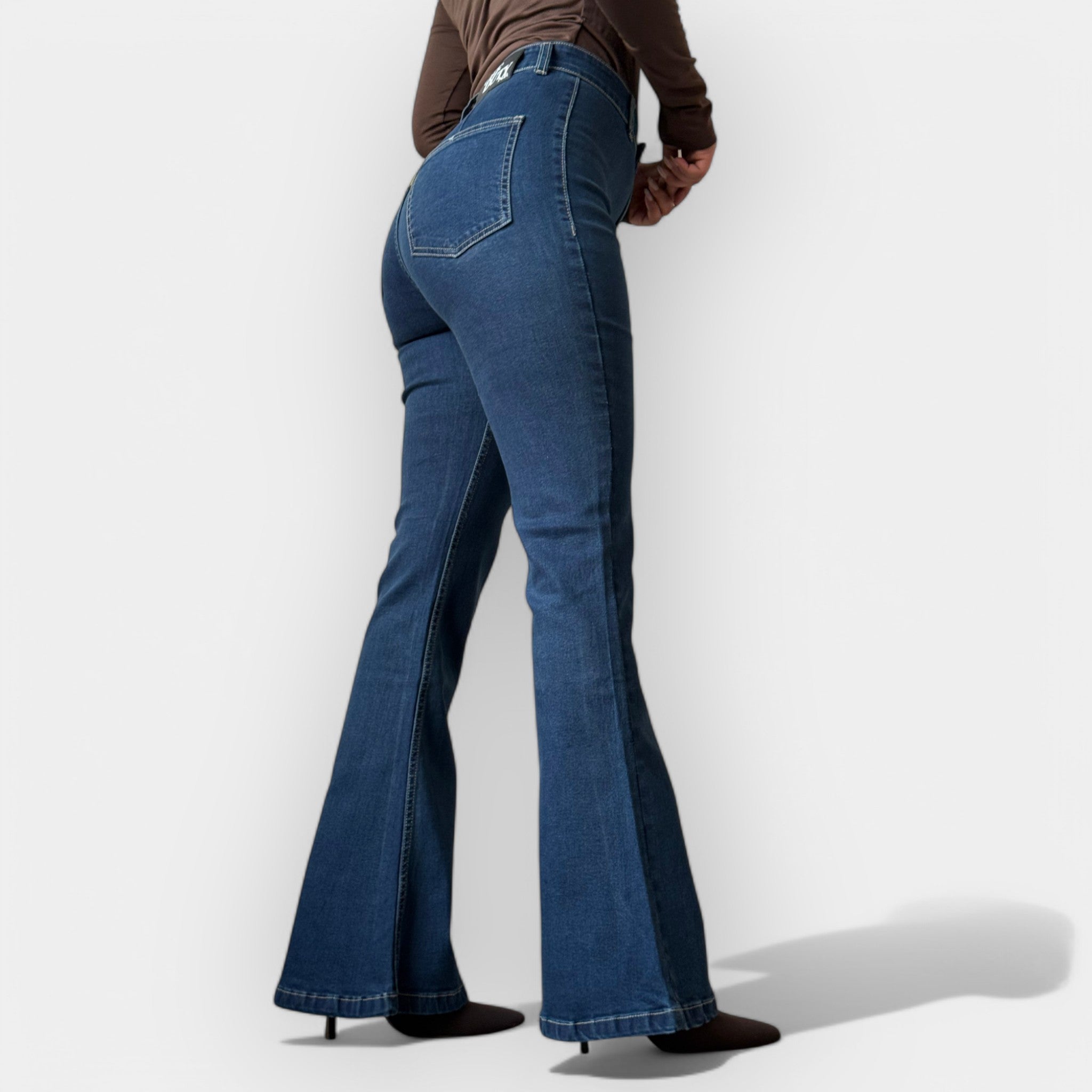 CHARLOTTE | Jean Bootcut Bleu Foncé