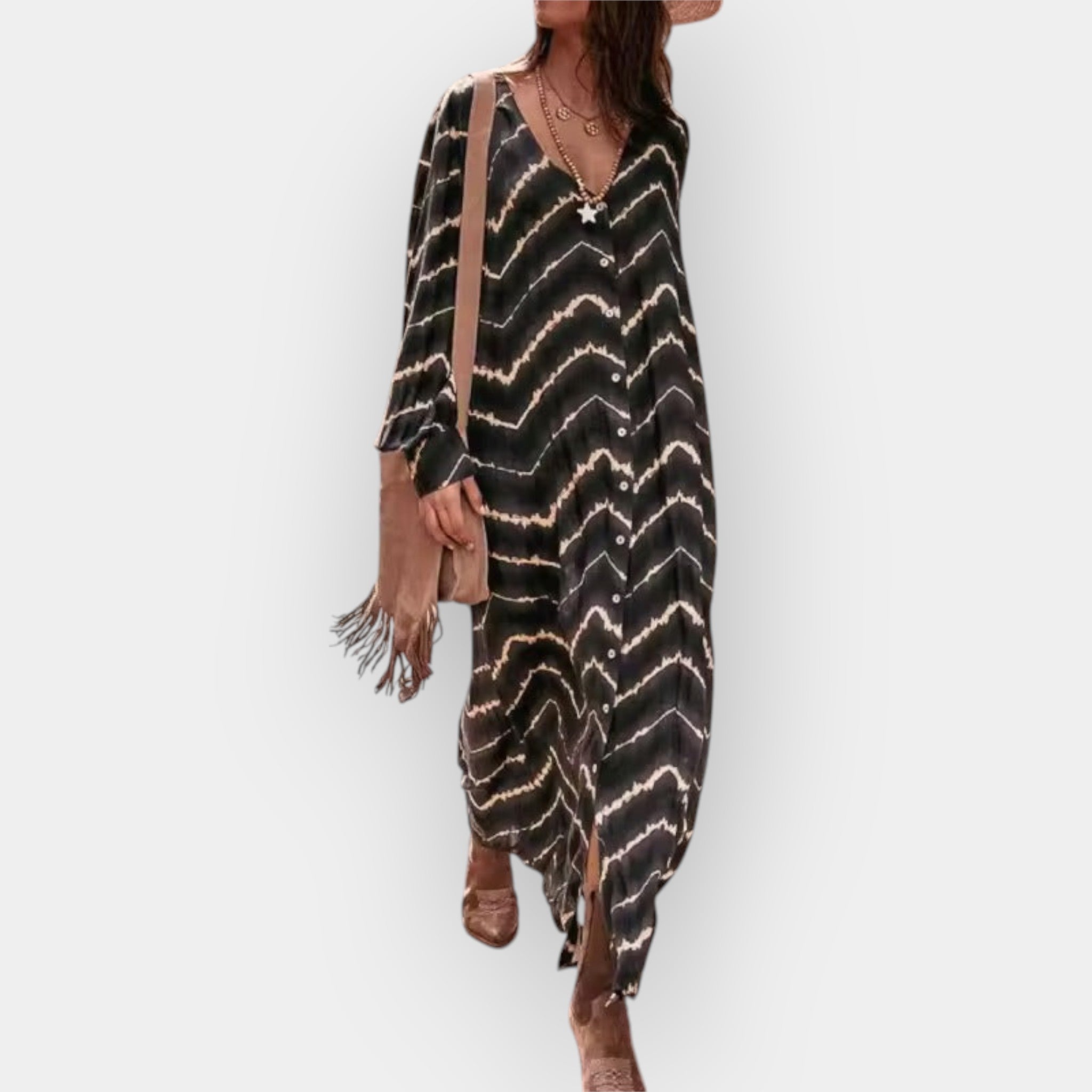 ISABELLE | Robe Boho à Manches Longues