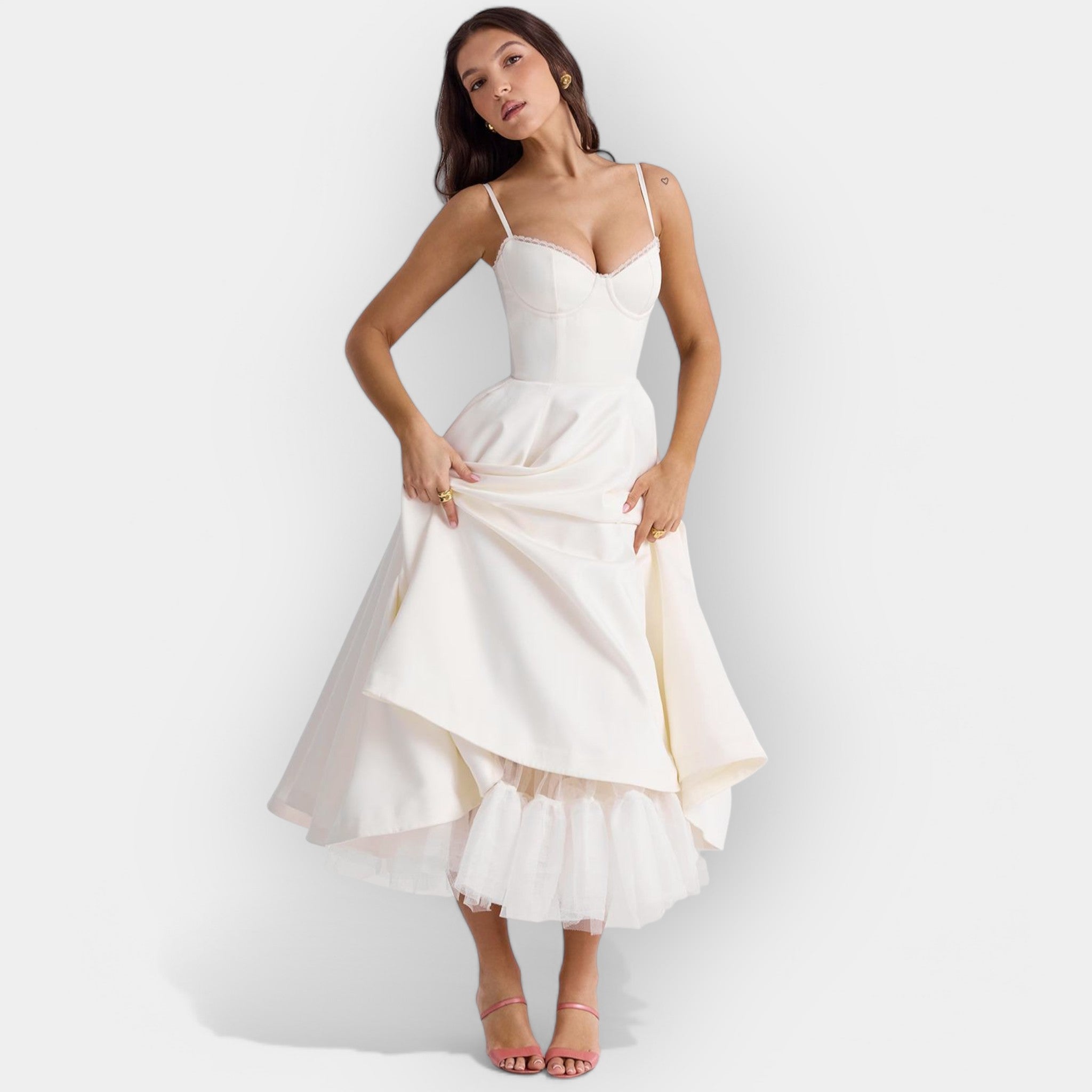 SELENE | Robe Midi Élégante